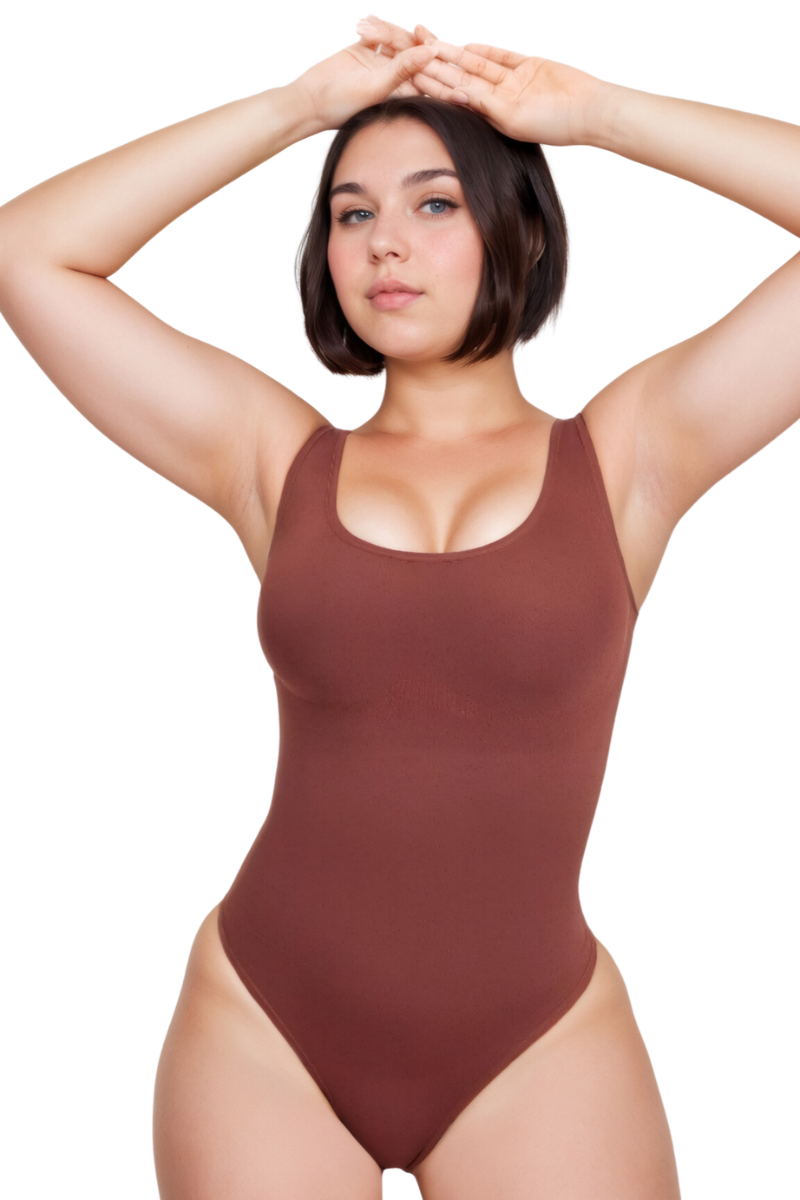 Eco Wide Strap Snatched Bodysuit