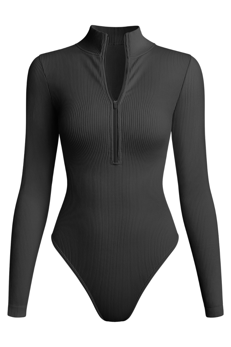 Long Sleeve Zip-Up Bodysuit