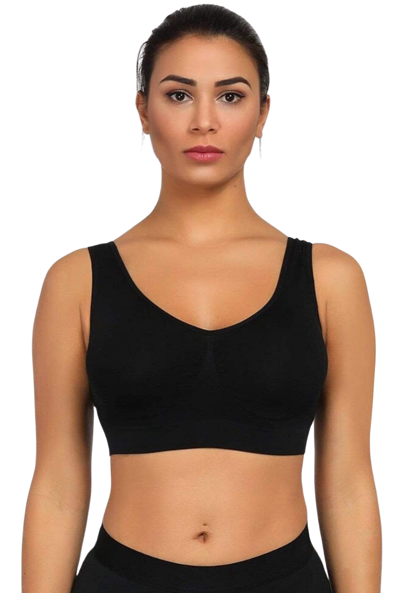 Seamless Wireless Bra With Support