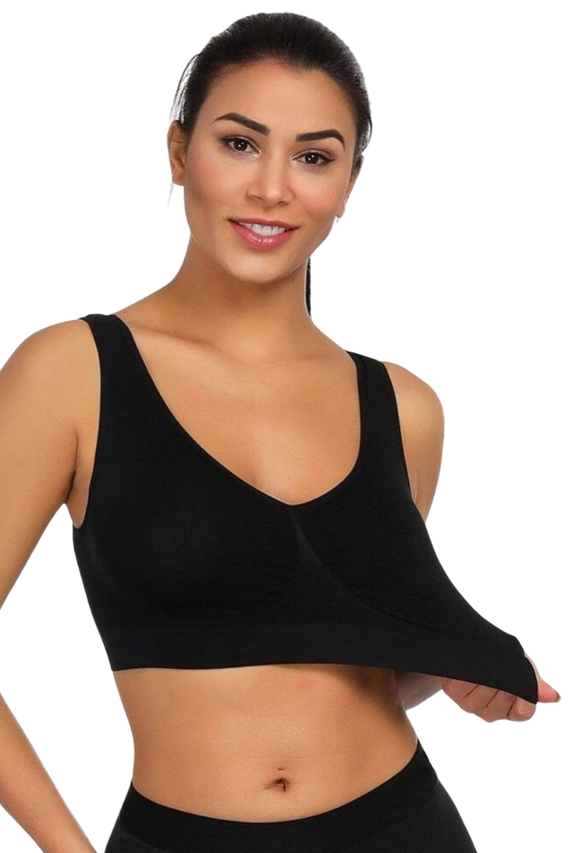 Seamless Wireless Bra With Support